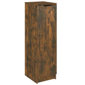 vidaXL Vidaxl - Mueble Zapatero Madera Contrachapada Roble Ahumado 30x35x100 Cm