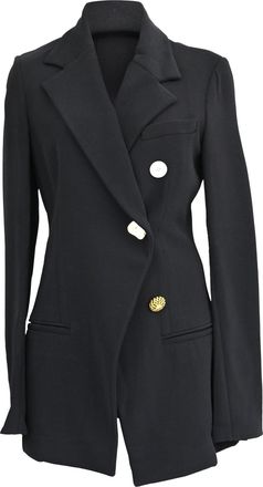 Proenza Schouler Decorative-Buttoned Blazer in Black Viscose