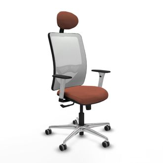 Piqueras y Crespo Silla De Oficina Piqueras Y Crespo Zulema Blanco Soporte Lumbar