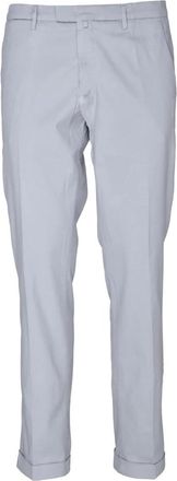 BRIGLIA 1949 Heren, Broeken, Grijs, Maat: 2XL Katoen