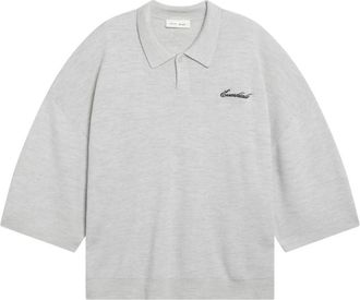 Fear of God Signature 3/4 Mouw 90s Knit Polo - Heren - Polos - Grijs - M - Wol - Tops