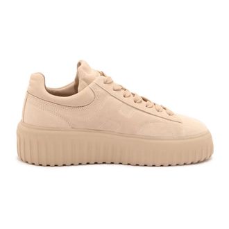 Hogan Strepen Su&egrave;de Schoenen met Memory Foam - Dames - Sneakers - Beige - 38 EU - Su&egrave;de - Schoenen