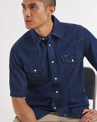 Wrangler Short Sleeve Western Shirt