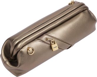 Jason Wu Bloomwood Clutch with Lock Detail & Chain Strap