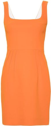 Emilia Wickstead Salma textured mini dress - women - Polyester/Elastane/Polyester - 10 - Orange