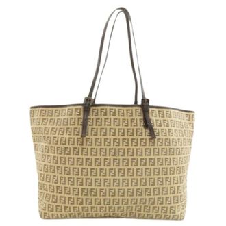 Fendi Pre-owned Zucca Tote bag - Pre-owned - Mujer - Beige - ONE SIZE