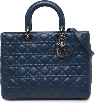 Dior Pre-owned Dior Large Lambskin Cannage Lady Satchel Ladies D6LKS98VGR9MKMDF