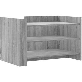 vidaXL Vidaxl - Mesa De Centro De Madera De Ingenier&iacute;a Gris Sonoma 80x50x50 Cm