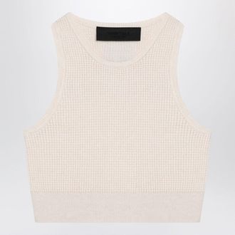 Fear of God Sporty White Honeycomb Tank Top