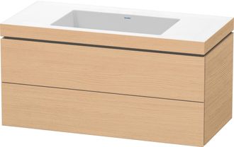 Duravit Duravit L-cube Conjunto Encolado A Pared, 2 Cajones, Sin