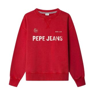 Pepe Jeans London Sweatshirts - male - Pepe Jeans - Kids Sweatshirts - Red - 10 Y - Kids