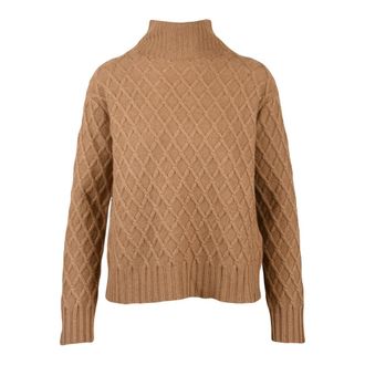 Max Mara Moli Lupetto - Dames - Coltruien - Bruin - XS - Truien & Vesten