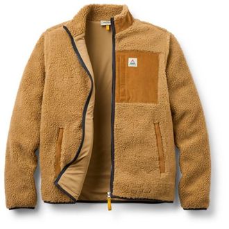 Passenger Trekker 2.0 Recycled Deep-Pile Sherpa Fleece Fleecejacke f&uuml;r Herren | braun