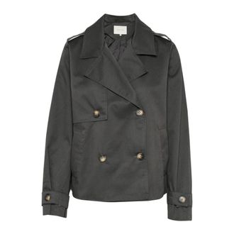 Kaffe Chaqueta Negra Oyster - Modelo Elegante - Jackets - Mujer - Negro - 3XL