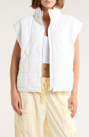 Free People Pippa Packable Vest in White at Nordstrom Rack, Size X-Large