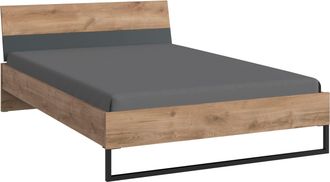 Wimex Einzelbett »Texel erhältlich in den Breiten 90 & 140cm« Mit Metallkufe, Bett im Industrial Look