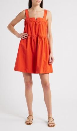 Nation Ltd Claribel Babydoll Dress in Aurora Red at Nordstrom Rack, Size Xx-Large