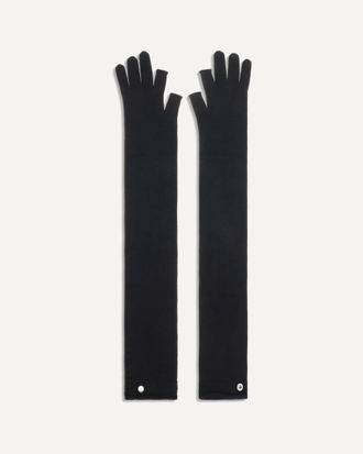 Rick Owens Long fingerless wool Gloves Female UNI