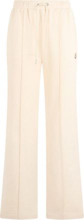 Moncler Off White Cotton Logo Activewear