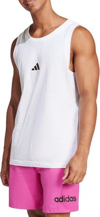 adidas Logo Graphic Tank in White/Black at Nordstrom Rack, Size Xx-Large
