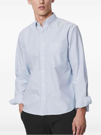Marc O'Polo striped button-down shirt - men - Cotton - L - Blue