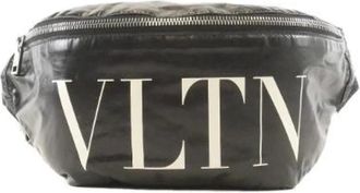 Valentino Pre-owned Belt Bags, male, Black, Size: ONE SIZE Pre-owned Garavani Calf Waist Bag