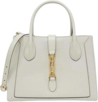 Gucci Pre-owned Vintage Handbag - Dames - Vintage Handtas - Wit - ONE Size - Leer - Vintage