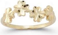 Ember Fine Jewelry 14K Gold Flower Ring at Nordstrom Rack, Size 6