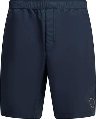 Brunello Cucinelli Nylon Shorts met Logo - Heren - Korte Broeken - Blauw - M - Nylon - Korte Broeken