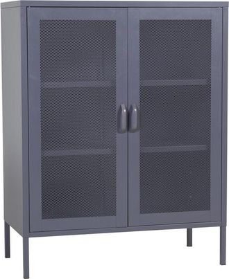 VE DESIGN Aufbewahrungsschrank Misha 102 x 80 cm, Grau