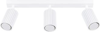 Wonderlamp L&aacute;mpara de techo con 3 focos en relieve blanco orientables