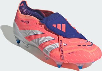 adidas adidas Performance Unisex Predator Elite Fold-Over Tongue Soft Ground Boots - Orange - Size UK 10.5