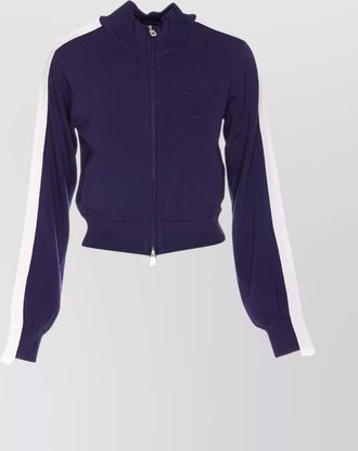 Pinko zip sweatshirt wellington high neck