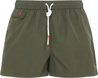 Kiton Ucom 2Ck 0741H08001 Zwempak - Heren - Strandmode - Groen - M - Polyester - Badmode