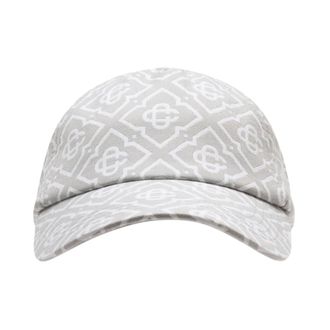 Casablanca Caps, male, Gray, Size: ONE SIZE Monogram Jacquard Cap