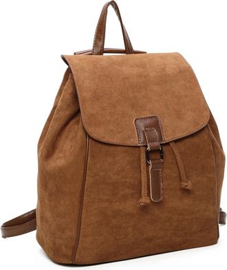 Generic Vegan Leather ladies | Mens Backpack Suede effect : Fashion Crossbody Bag, Sustainable Style Unisex (A-Brown)
