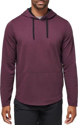 Travis Mathew Upgraded Tech Hoodie in Heather Mauve Wine at Nordstrom Rack, Size Xxx-Large
