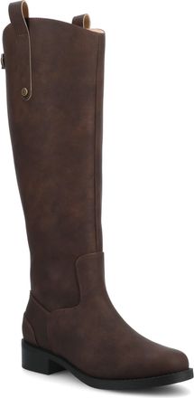 Journee Collection Womens Gema Medium and Wide Width Knee High Riding Boots