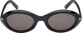 Tom Ford Carmen Zonnebril - Heren - Zonnebrillen - Zwart - 51 MM - Accessoires