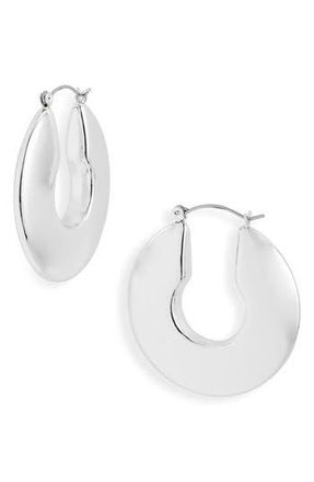Nordstrom Bold Polished Hoop Earrings in Silver at Nordstrom Rack
