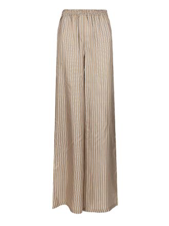 Max Mara Silk Twill Trousers Multicolor