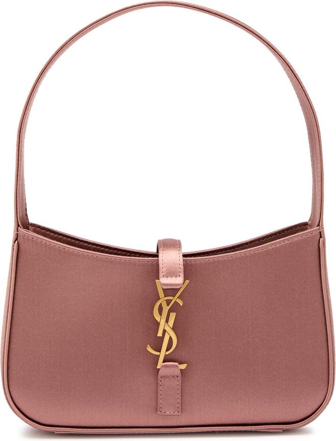 Le 5 &agrave; 7 Mini Satin top Handle bag - Light Pink - One Size