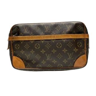 Louis Vuitton Pre-owned Clutches, female, Brown, Size: ONE SIZE Pre-owned Compiegne Monogram Toile Clutch Bag
