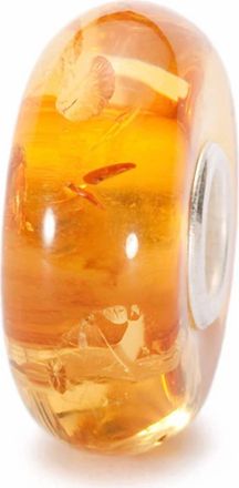 Trollbeads Womens Maple Syrup Glass Bead Charm In Yellow