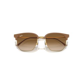 Ray-Ban Sunglasses, unisex, Beige, Size: 51 MM New Clubmaster Sunglasses