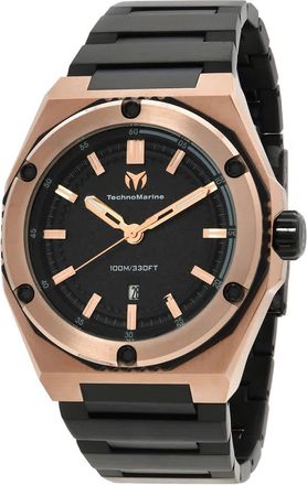 Technomarine Coral Quartz Black Dial Mens Watch TM-416063