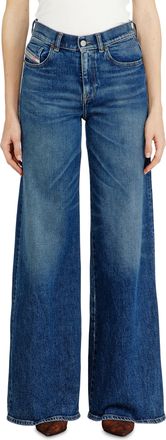 Diesel Flare Jeans Regular Waist 1978 D-Akemi - Jeans - Woman - Blue