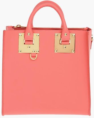 Sophie Hulme Leather SQUARE ALBION Shoulder Bag size One Size