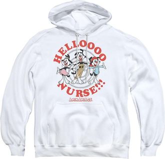 Gildan Animaniacs Hello Nurse Adult Pull Over Hoodie / Hooded Sweatshirt