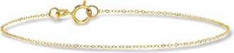 RS Pure by Ross-Simons Italian 1mm 10kt Yellow Gold Cable-Chain Bracelet